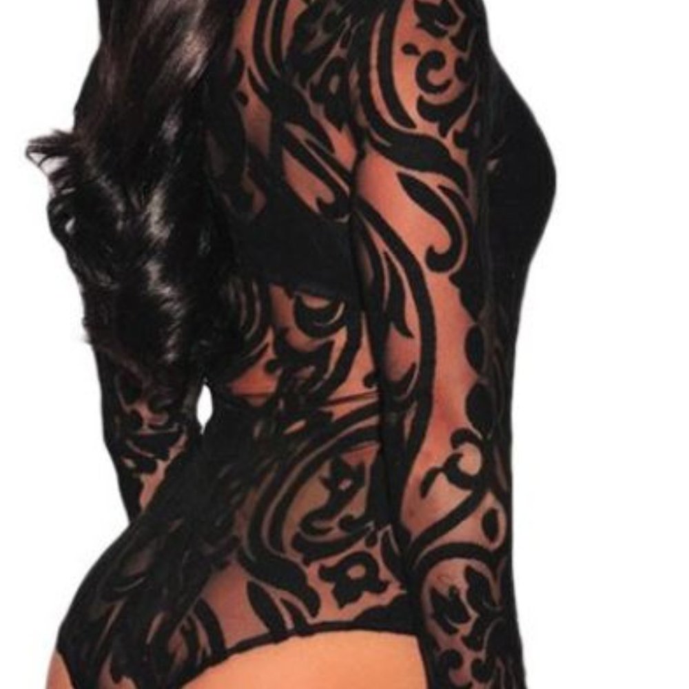 Few Left! Velvet Patterned Bodysuit- 5 STAR Rated